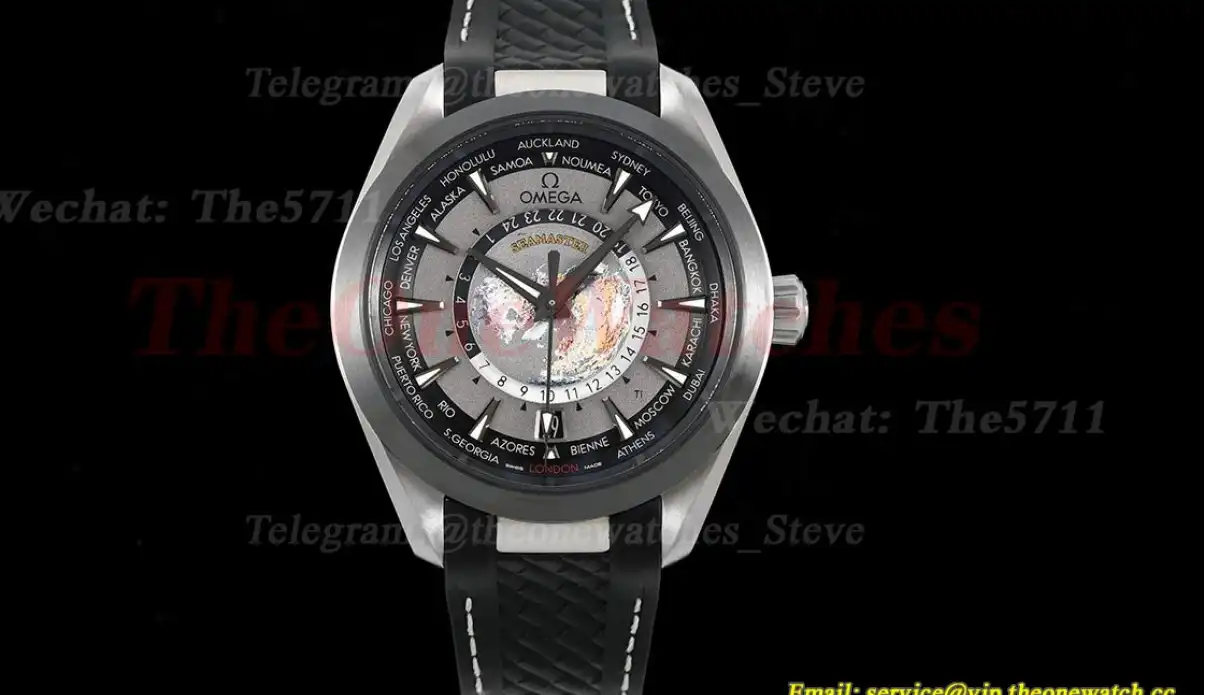 Aqua Terra 150M Worldtimer 43mm Ti RU Grey Dial VSF A8938