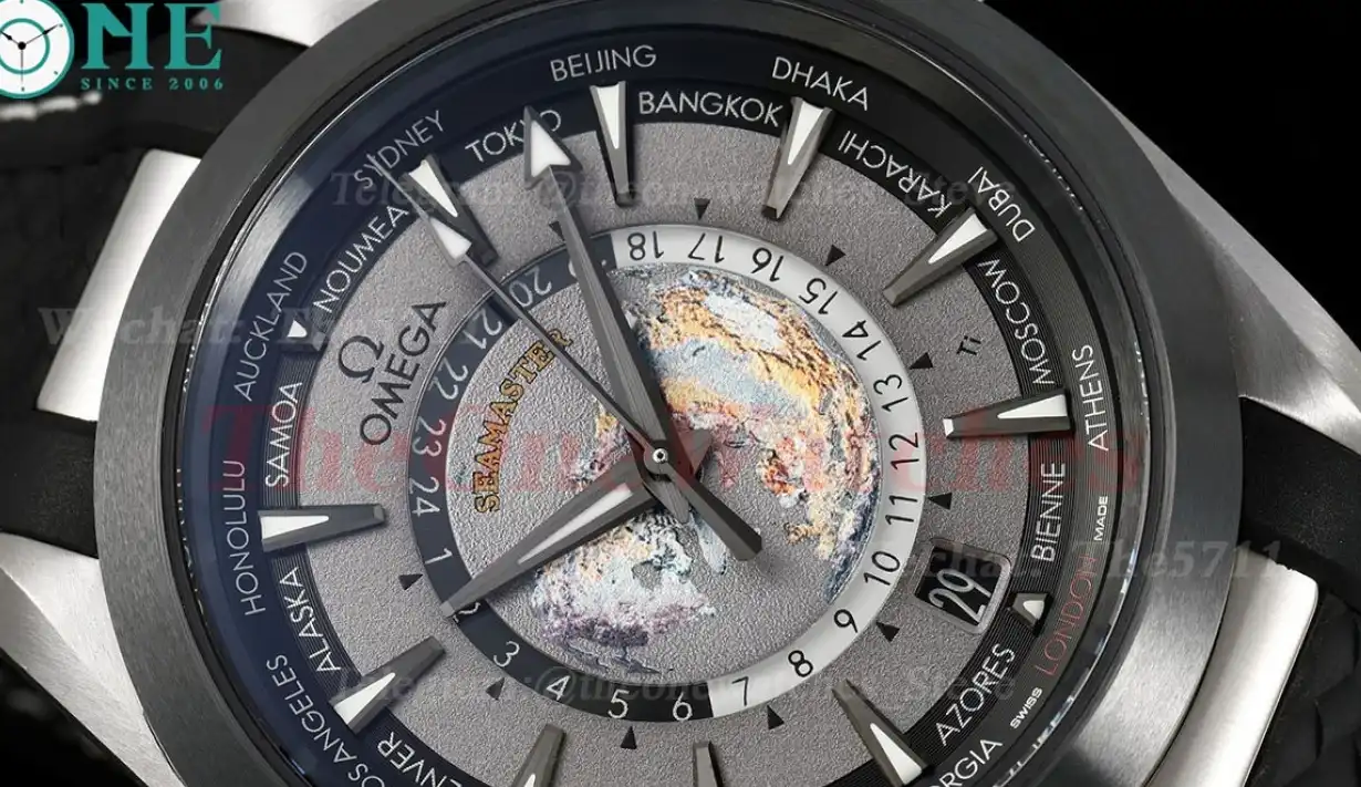 Aqua Terra 150M Worldtimer 43mm Ti RU Grey Dial VSF A8938