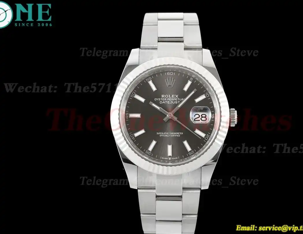 Datejust 126334 41mm Oys SS SS Grey Dial C+F VR3235