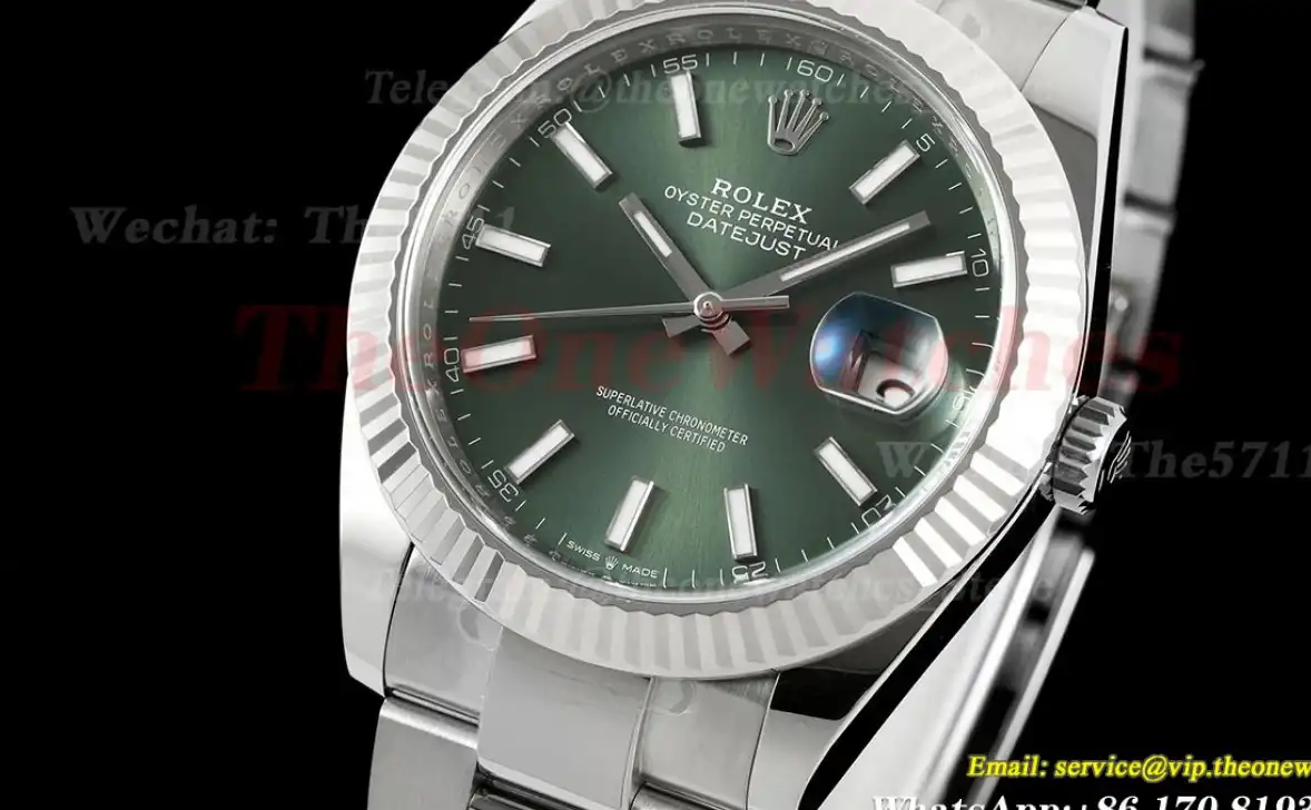 Datejust 126334 41mm Oys SS SS Green Dial C+F VR3235