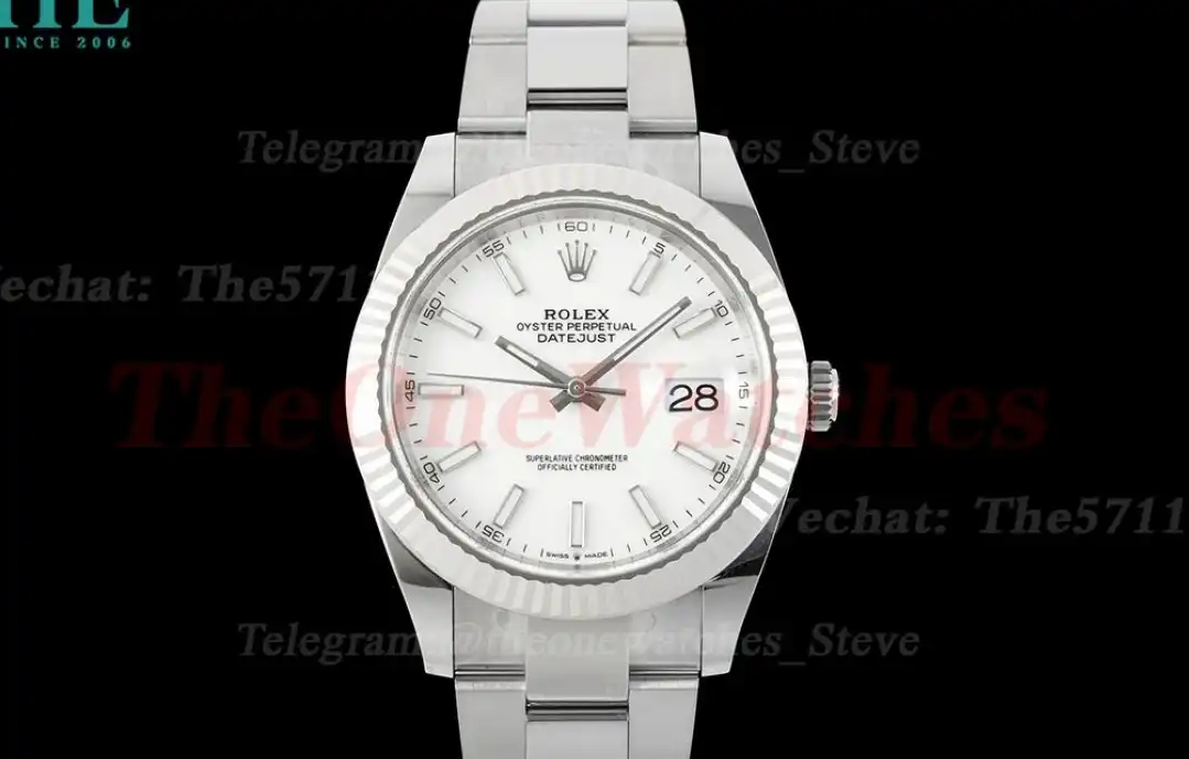 Datejust 126334 41mm Oys SS SS White Dial C+F VR3235