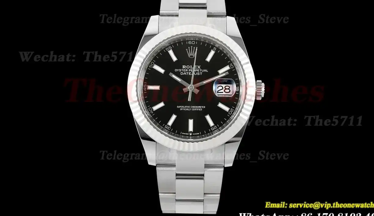 Datejust 126334 41mm Oys SS SS Black Dial C+F VR3235