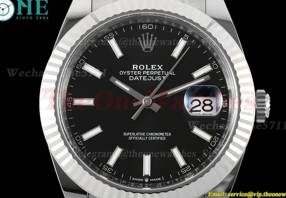 Datejust 126334 41mm Oys SS SS Black Dial C+F VR3235