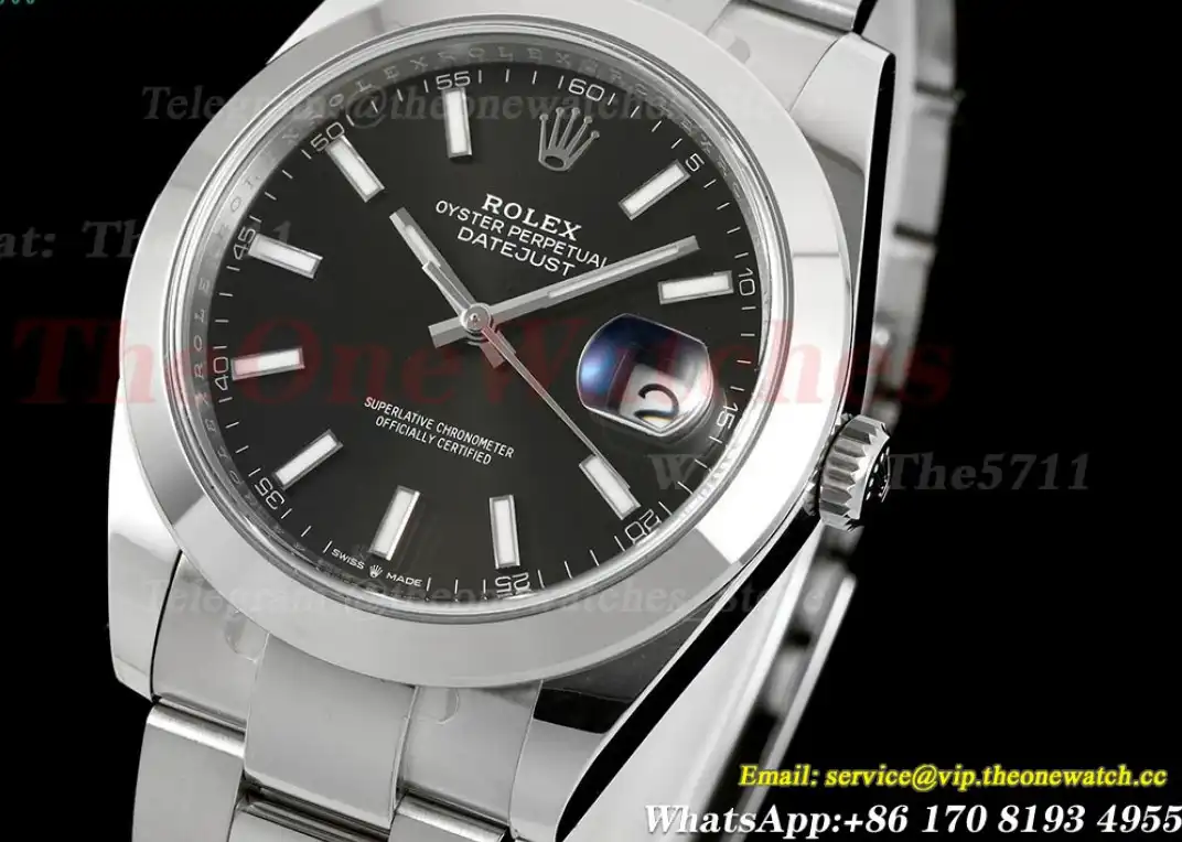 Datejust 126300 41mm Oys SS SS Black Dial C+F VR3235