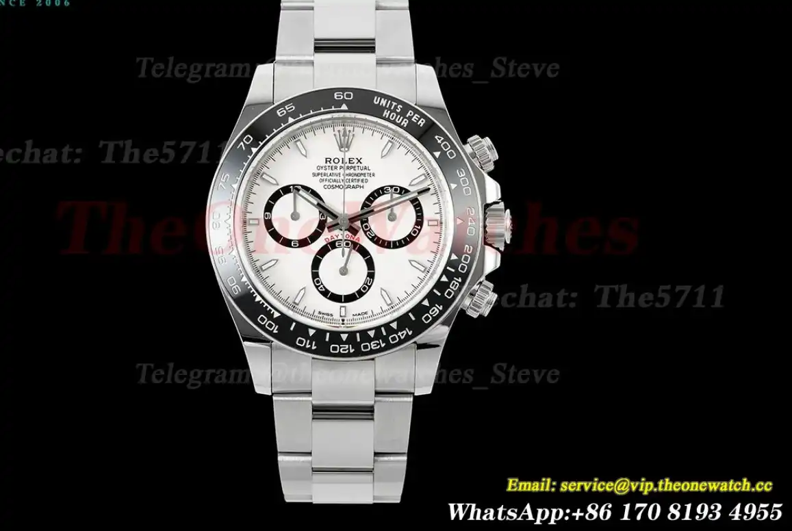 Daytona 126500LN 40mm SS SS White Dial AR+ DD4801