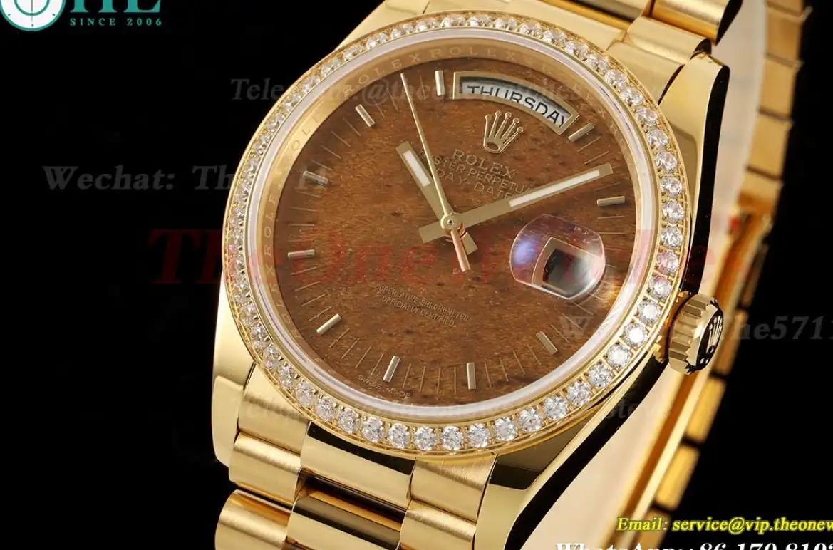 DayDate 36mm YG YG Dia Pres N Tiger Eye Dial RAF A2836