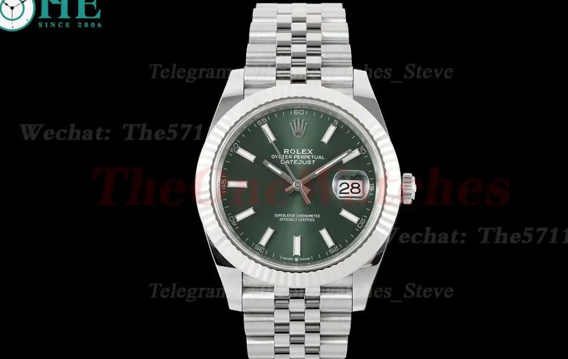 Datejust 126334 41mm Jub SS SS Green Dial C+F VR3235