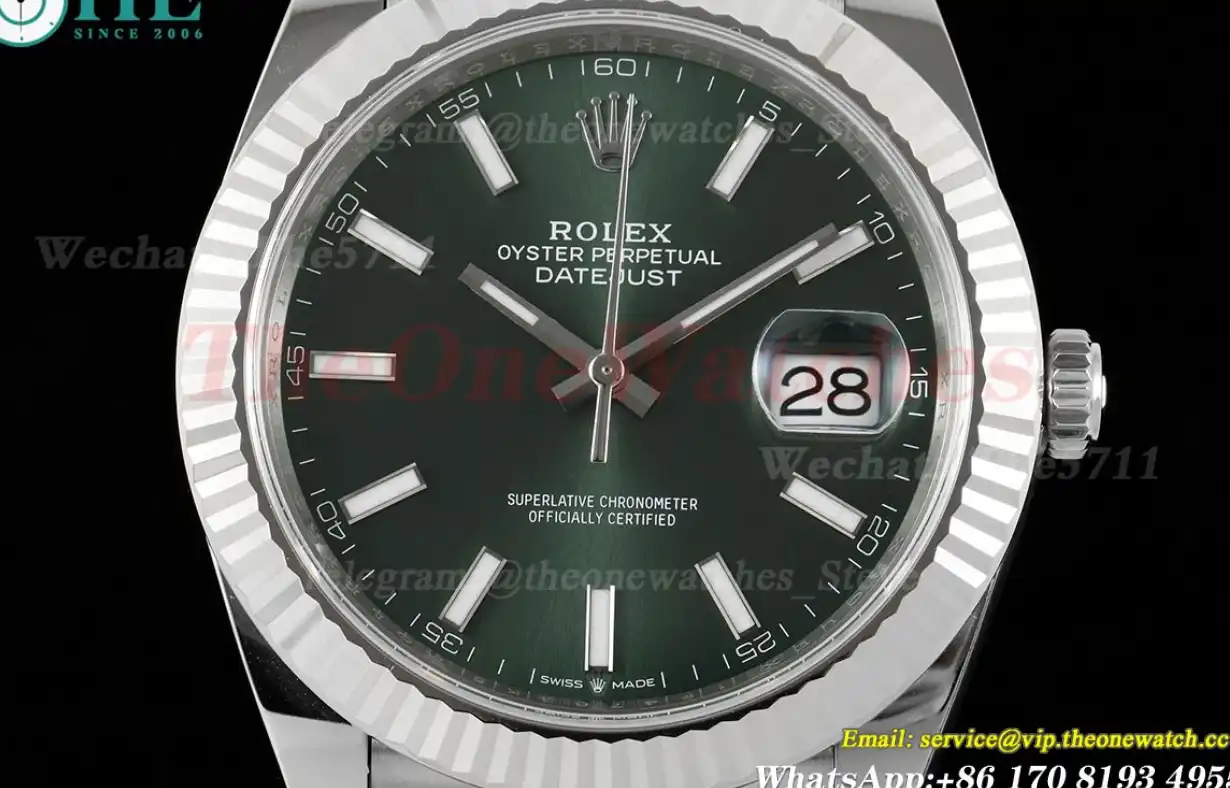 Datejust 126334 41mm Jub SS SS Green Dial C+F VR3235