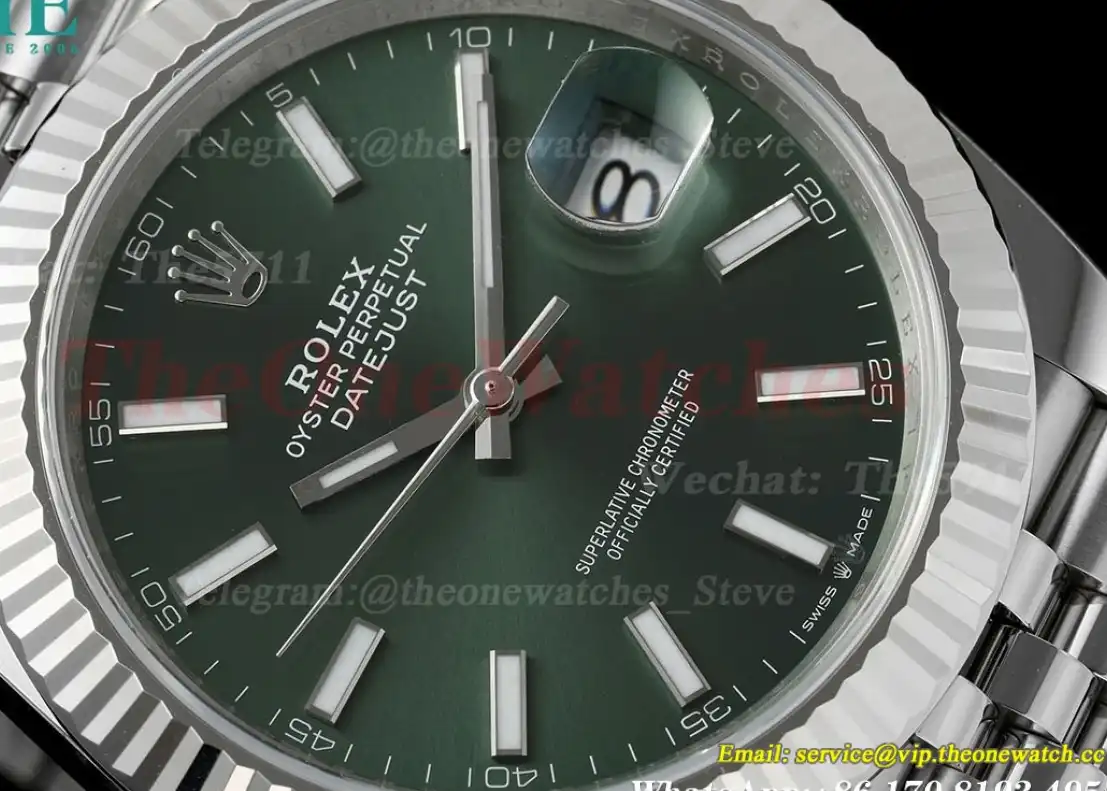 Datejust 126334 41mm Jub SS SS Green Dial C+F VR3235