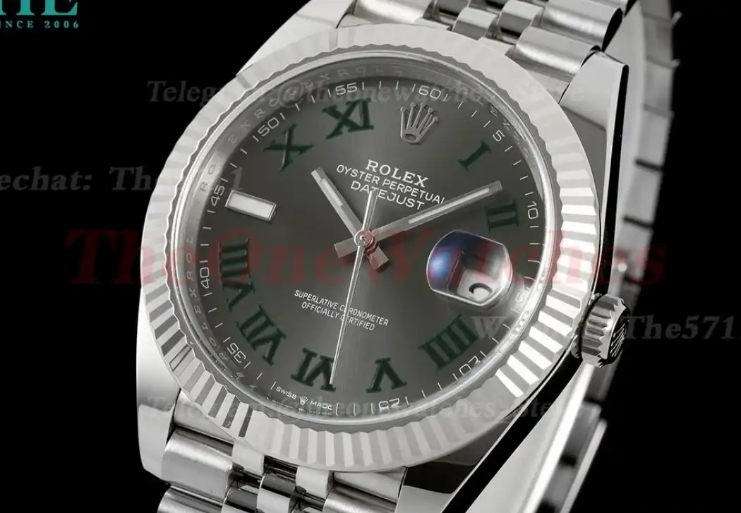 Datejust 126334 Wimbledon 41mm Jub SS SS Grey Rmn C+F VR3235