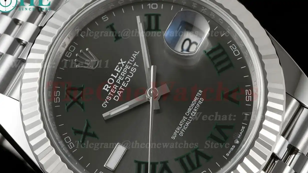 Datejust 126334 Wimbledon 41mm Jub SS SS Grey Rmn C+F VR3235