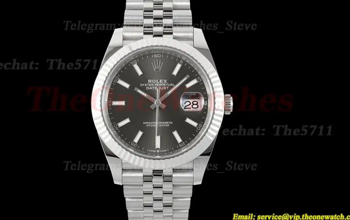 Datejust 126334 41mm Jub SS SS Grey Dial C+F VR3235