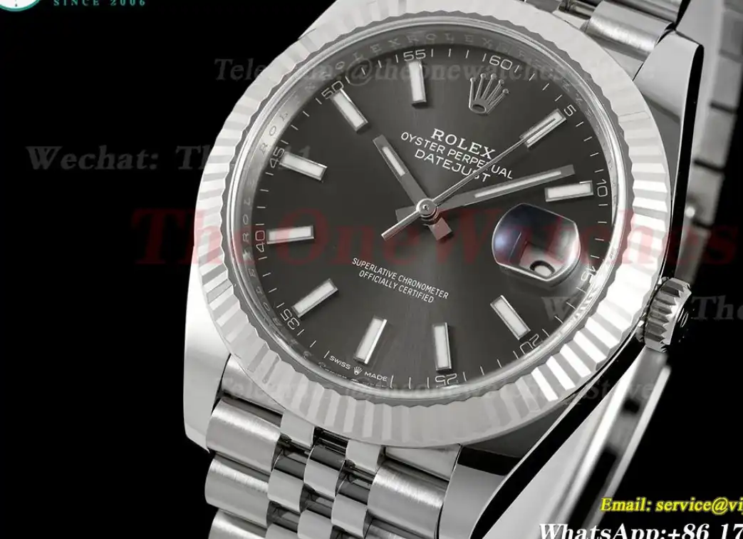 Datejust 126334 41mm Jub SS SS Grey Dial C+F VR3235