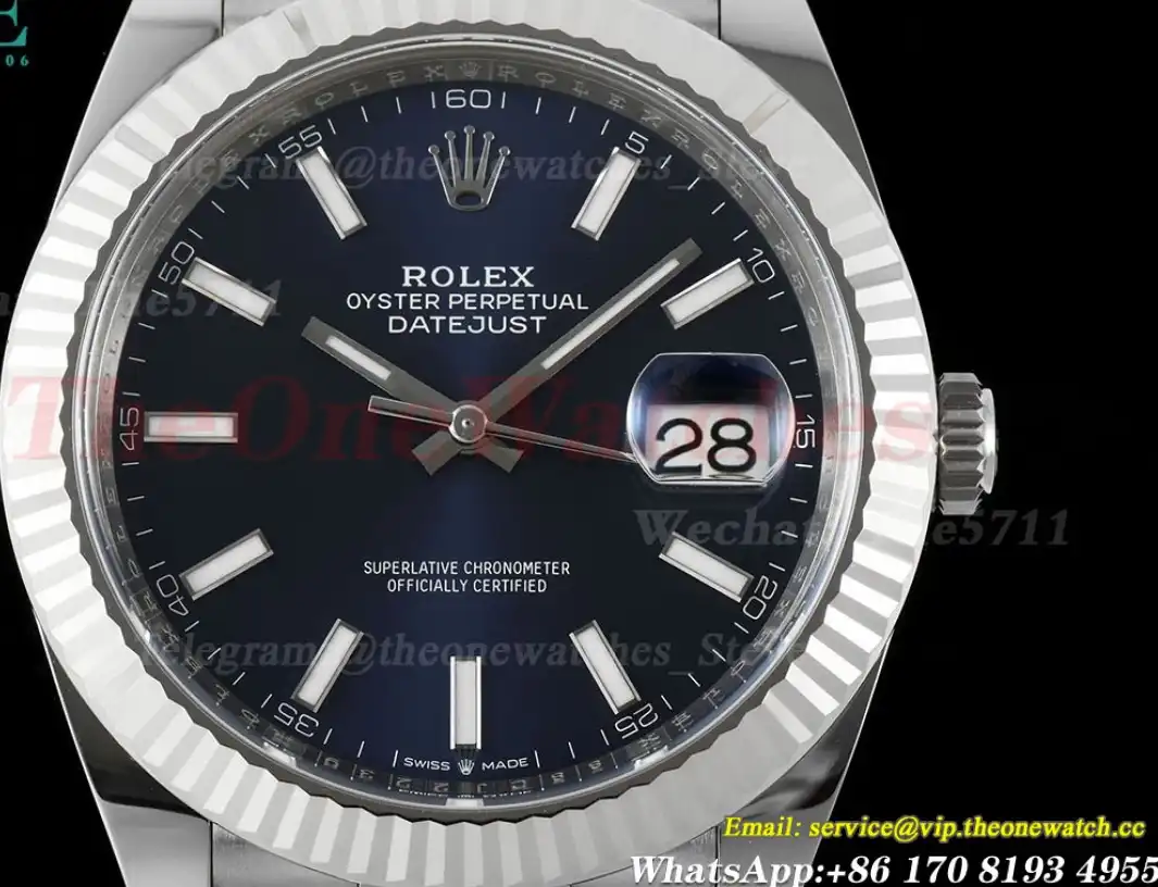 Datejust 126334 41mm Jub SS SS Blue Dial C+F VR3235