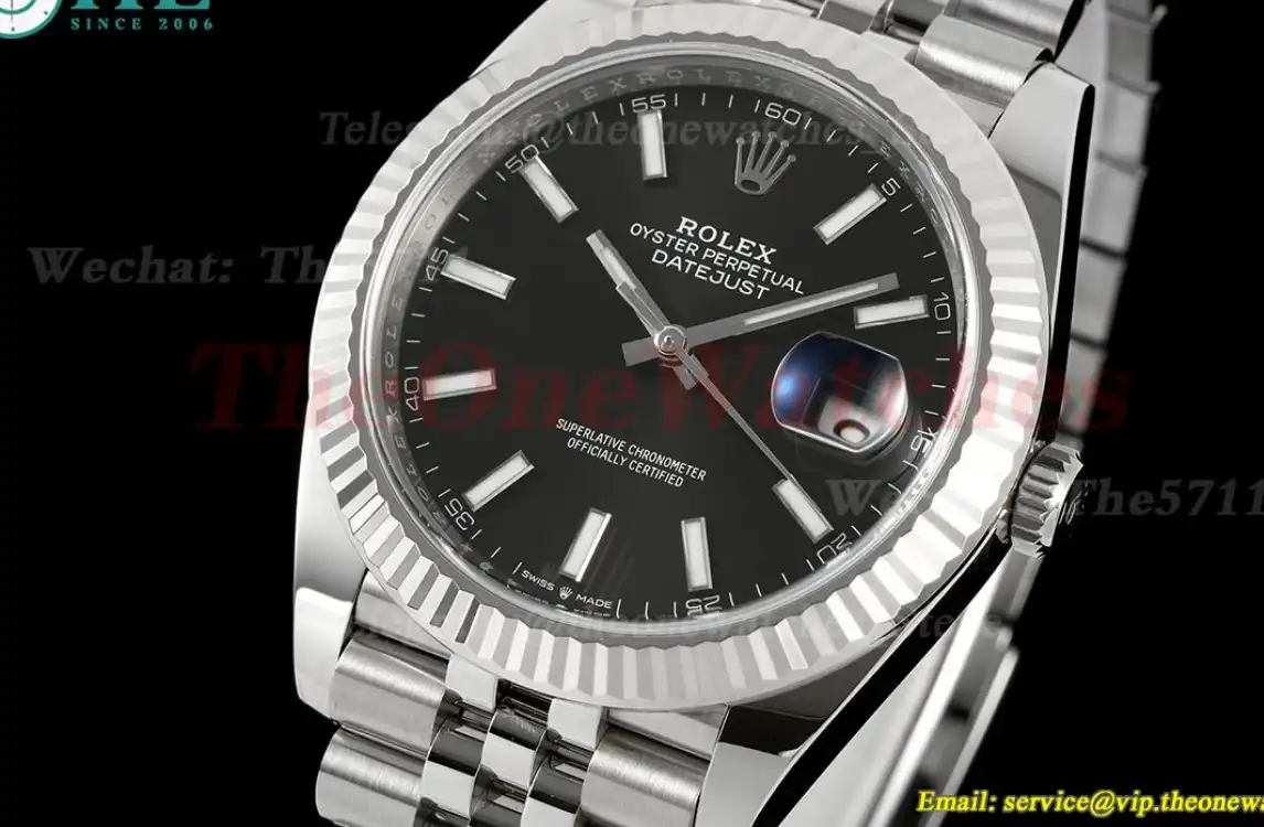 Datejust 126334 41mm Jub SS SS Black Dial C+F VR3235