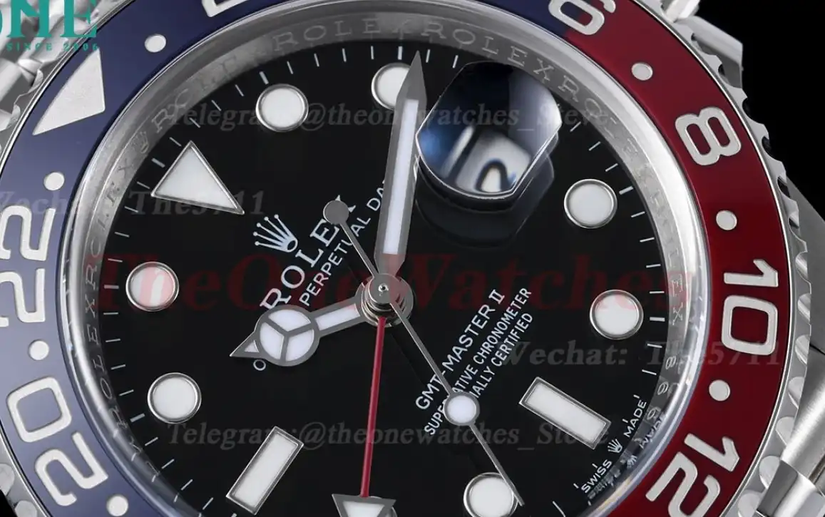 GMT Master II 126710 Pepsi Jub 40mm SS SS Black Clean V2 DD3285 Super Clone