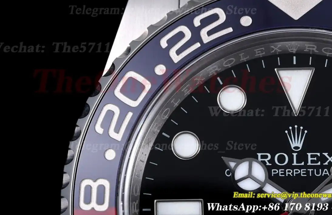 GMT Master II 126710 Pepsi Oys 40mm SS SS Black Clean V3 DD3285 Super Clone