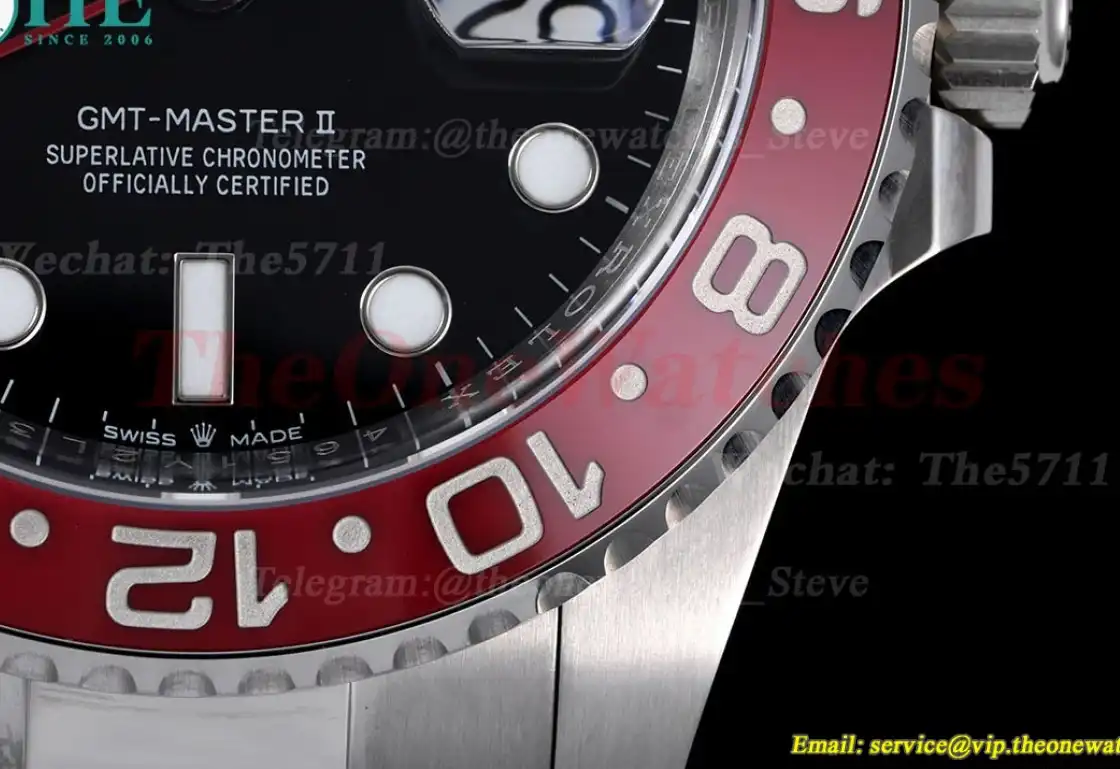 GMT Master II 126710 Pepsi Oys 40mm SS SS Black Clean V3 DD3285 Super Clone