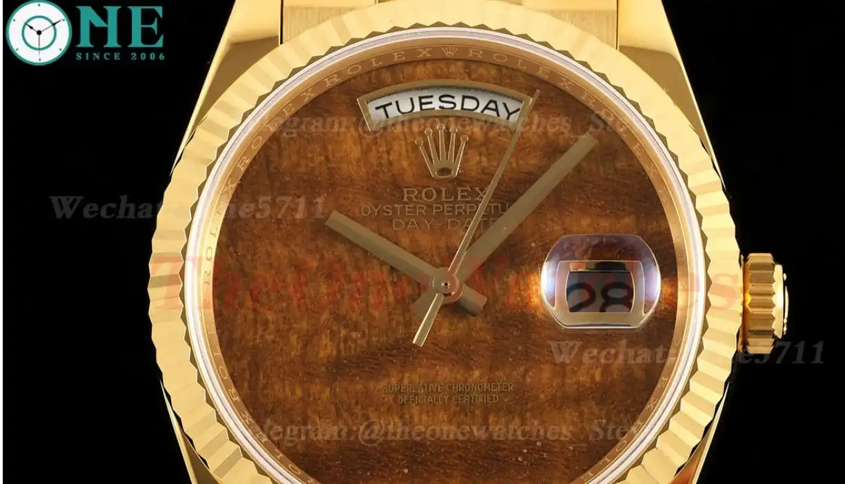 DayDate 36mm YG YG Pres O Tiger Eye Dial RAF A2836