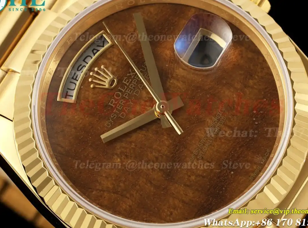 DayDate 36mm YG YG Pres O Tiger Eye Dial RAF A2836