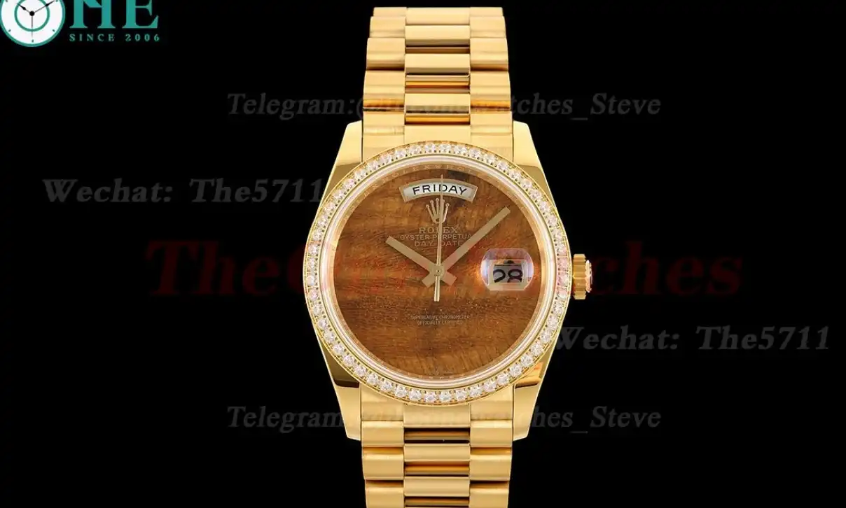 DayDate 36mm YG YG Dia Pres O Tiger’s Eye Dial RAF A2836