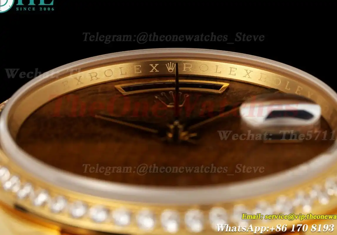 DayDate 36mm YG YG Dia Pres O Tiger’s Eye Dial RAF A2836