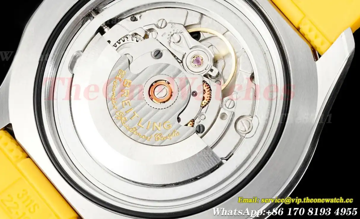 Superocean 42mm SS RU Colorful Dial on Yellow Rubber Strap TF A2824