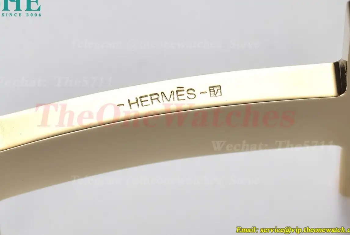 YG Hermes SS Buckle on Black Black Leather Belt 3.8cm