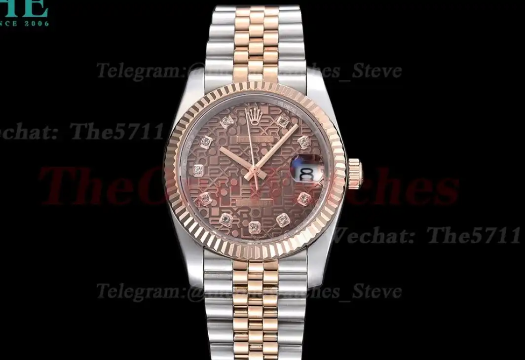 Datejust 126231 36mm Jub RG SS Brown Textured GDF MY8215