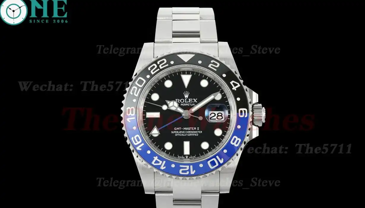 GMT Master II 126710 Batman Oys 40mm SS SS Black Dial THBF SH3285