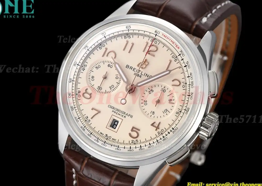 Premier B01 Chronograph 42mm SS LE Beige Dial BLSF V2 A7750 Mod