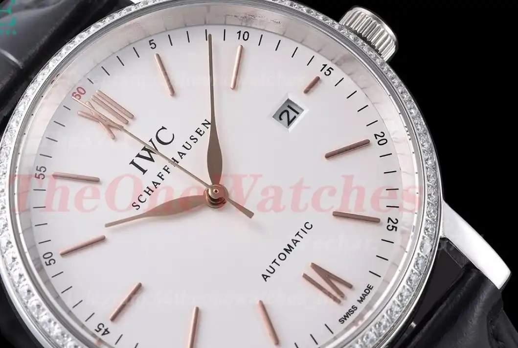 Portofino 40mm Dia SS LE White Dial RG Markers GDF MY8215