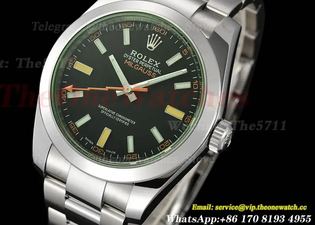 Milgauss 116400GV 40mm SS SS Black Dial VSF VS3131