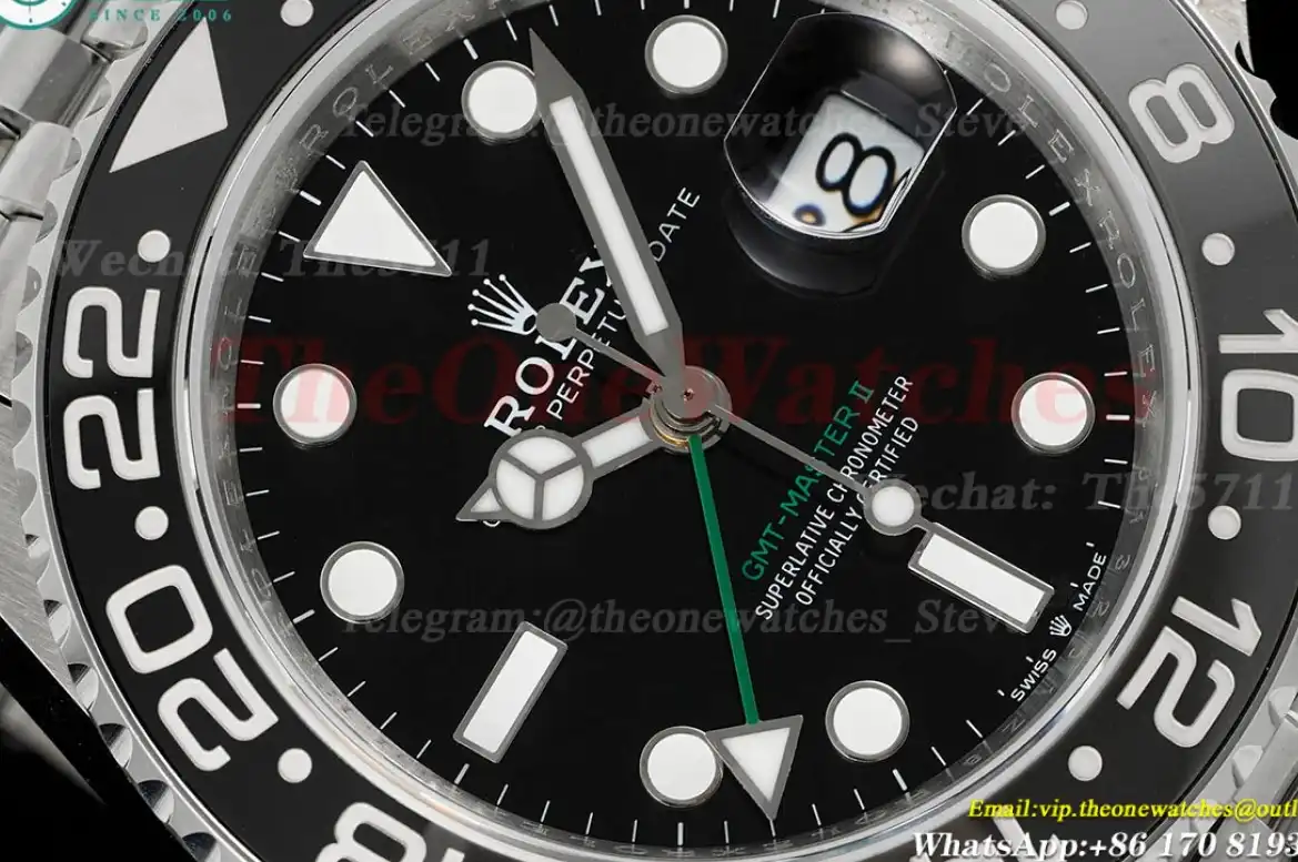 GMT Master II 126710 Bruce Wayne Jub 40mm SS SS Black Dial QF VR3285