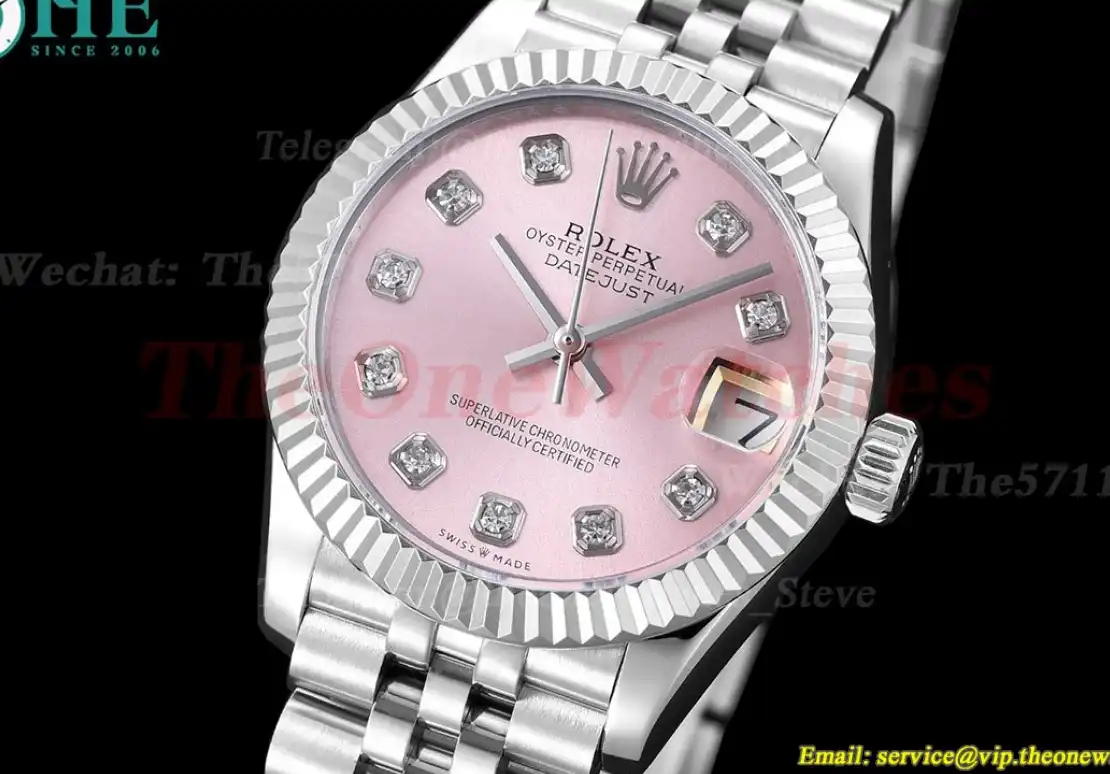 Datejust ladies 31mm SS SS Pink Dia WF A2671