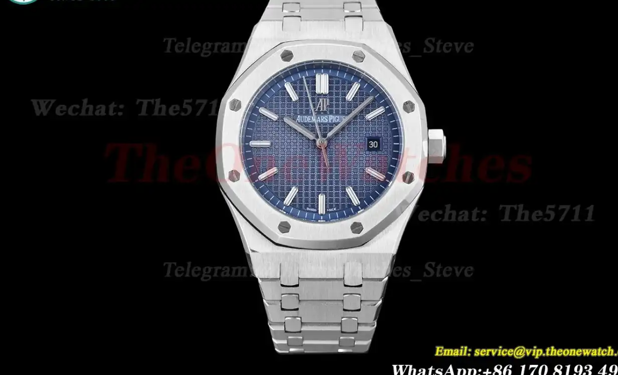 Royal Oak 15500 41mm SS SS Blue Dial GDF MY8215