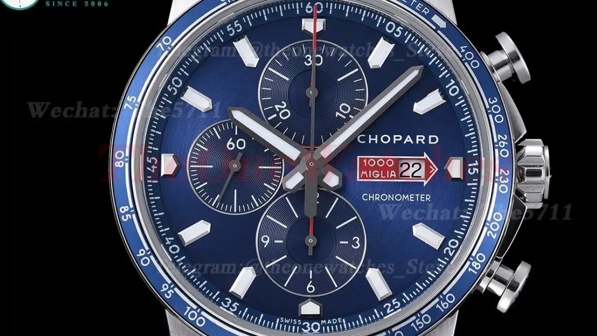 Mille Miglia Race 44mm SS LE Blue Dial V7F A7750