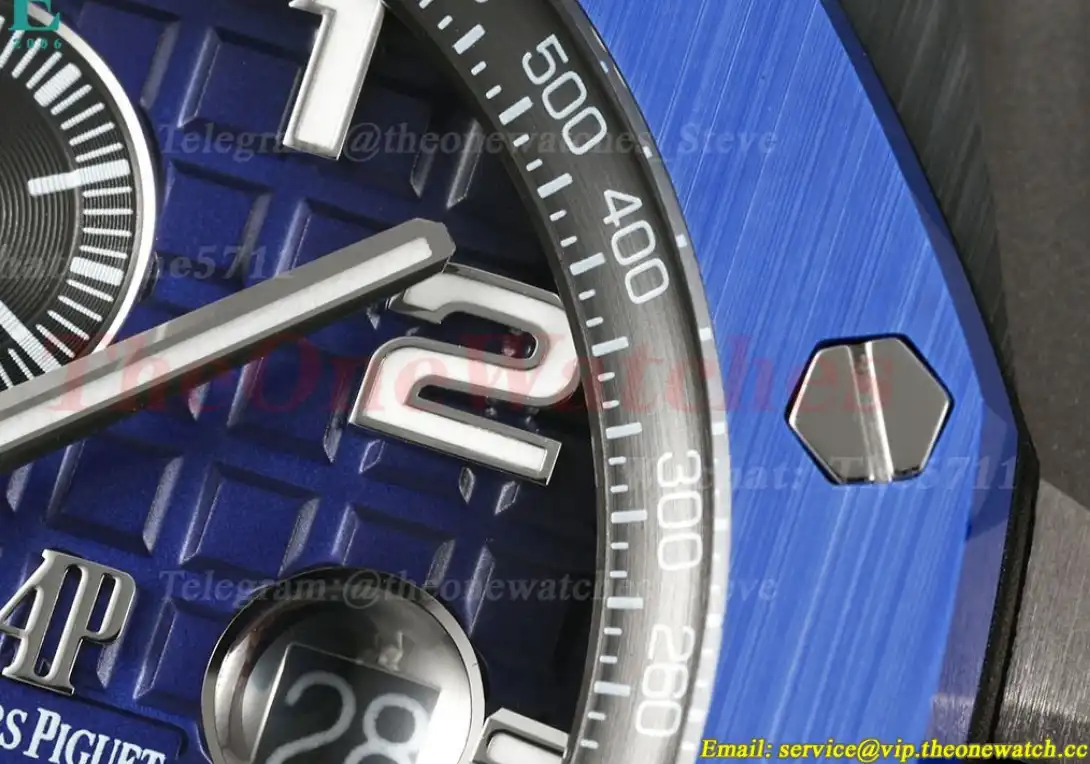 Royal Oak Offshore 26405CE 44mm Cer RU Blue Dial TKF A7750