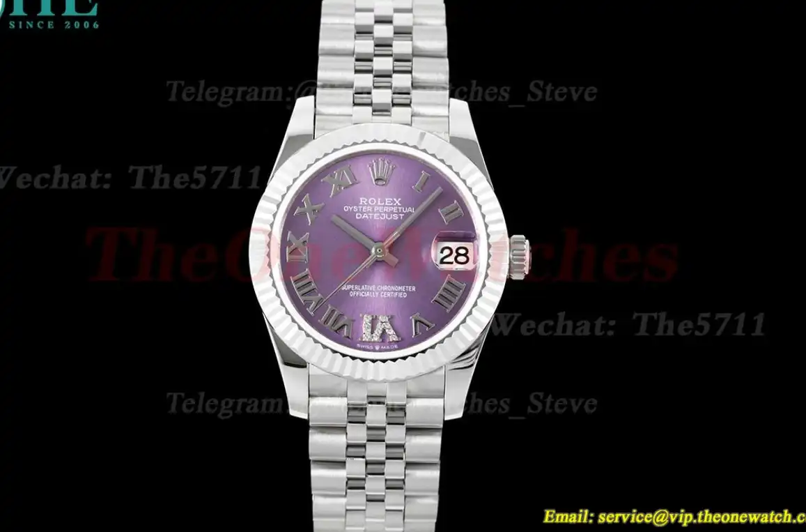 Datejust 278274 31mm Jub SS SS Purple Rmn GMF A2824