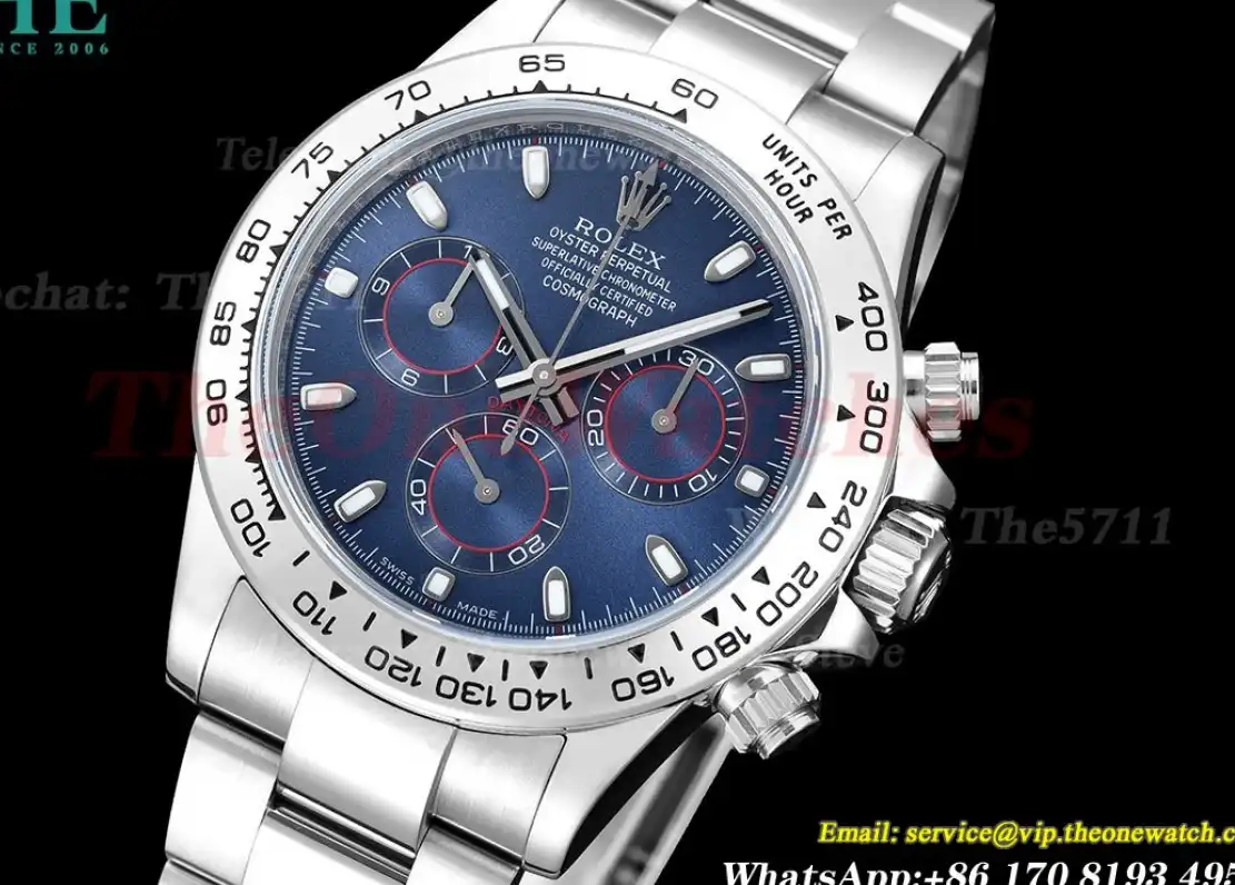 Daytona 116509 40mm SS SS Blue Dial 904L Noob V4 SA4130