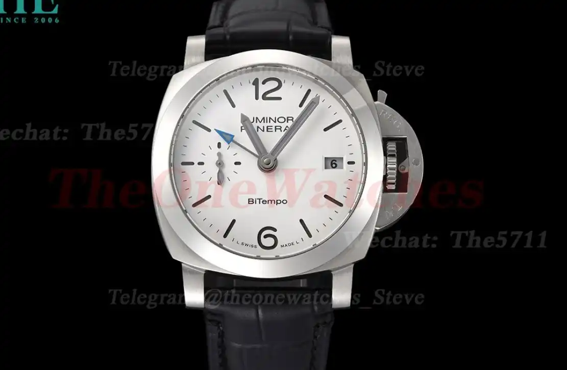 Luminor PAM1367 Bitempo GMT 40mm SS LE White Dial VSF P900