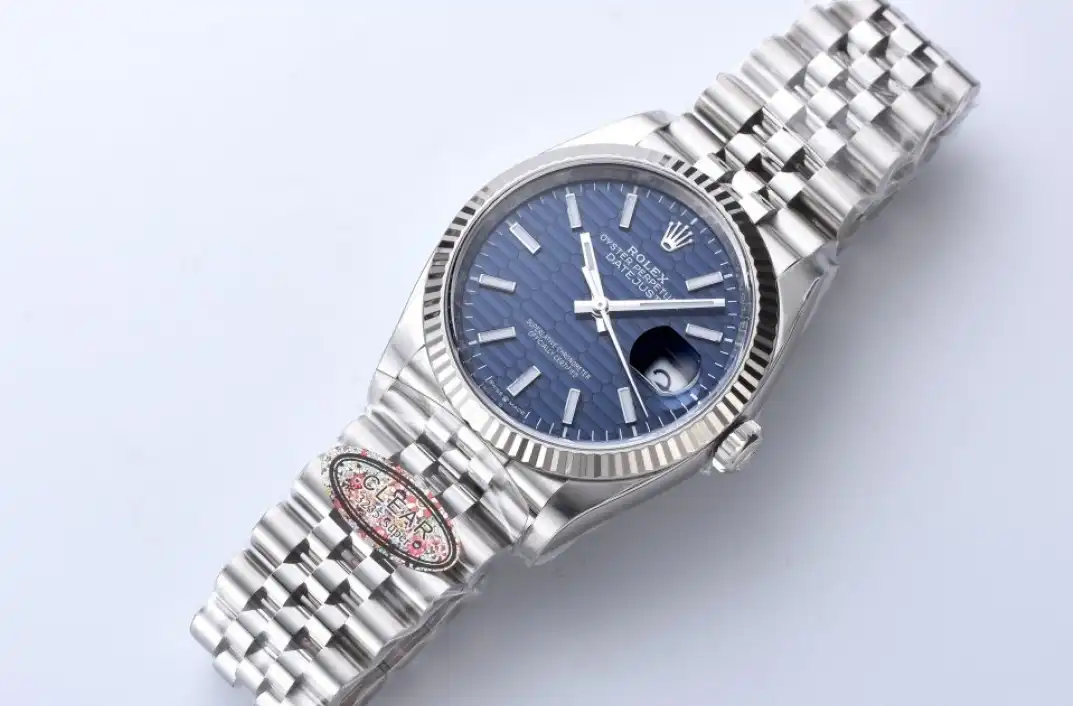 Datejust 126234 36mm Jub SS SS Blue Texetured Dial Clean SH3235