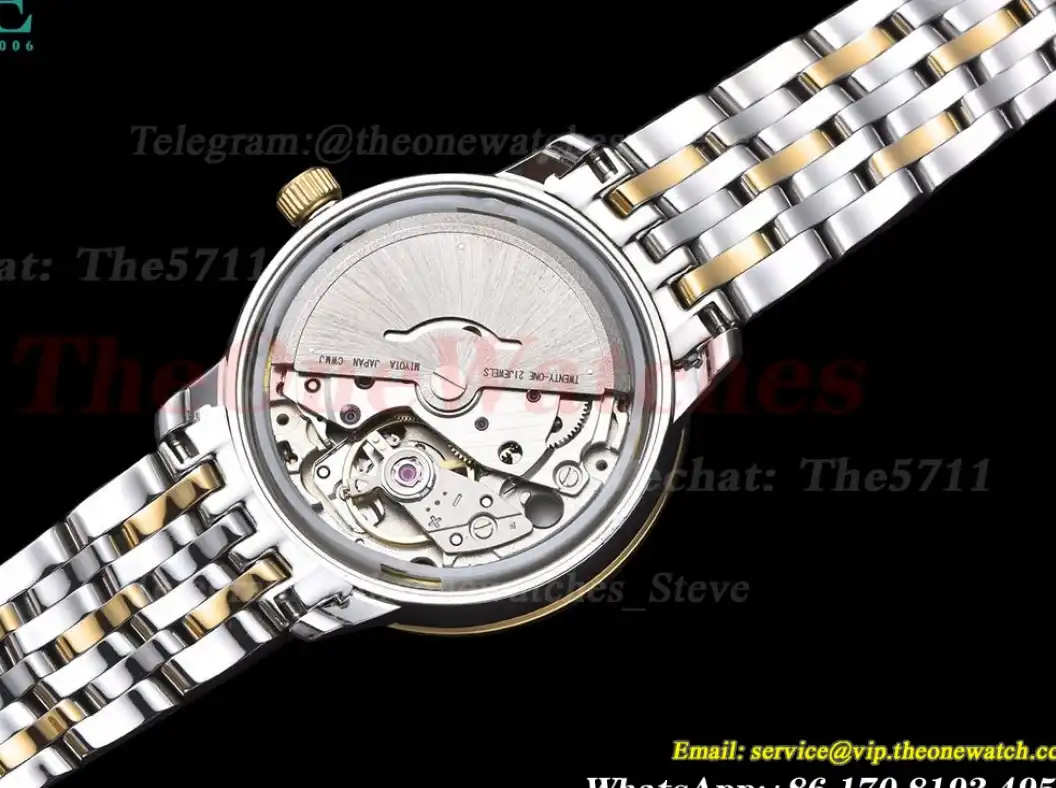 De Ville Prestige Ladies 32.7mm SS YG Gold Textured Dial GDF MY8215