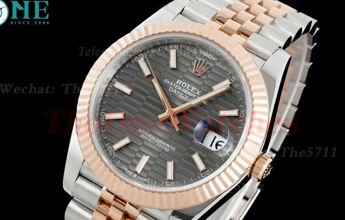 Datejust 126331 41mm Jub RG SS Grey Textured Dial VSF VS3235