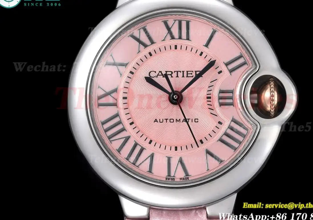 Ballon Bleu De Cartier 33mm SS LE Pink Dial GDF NH05