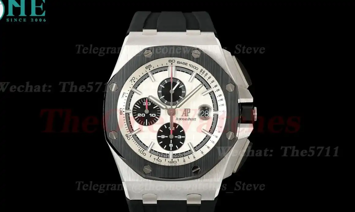 Royal Oak Offshore 26400SO 44mm SS RU White Dial TKF A7750