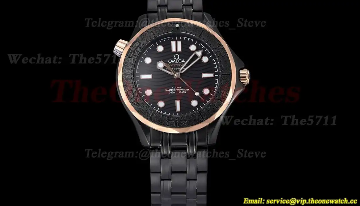 Seamaster 300m 42mm PVD PVD Black Dial GDF MY8215