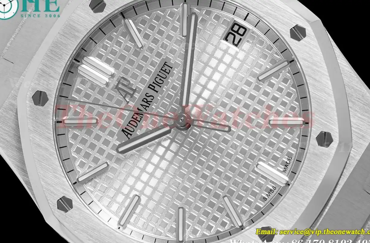 Royal Oak 41mm 15500 SS SS Silver Stk APSF A4302 Super Clone