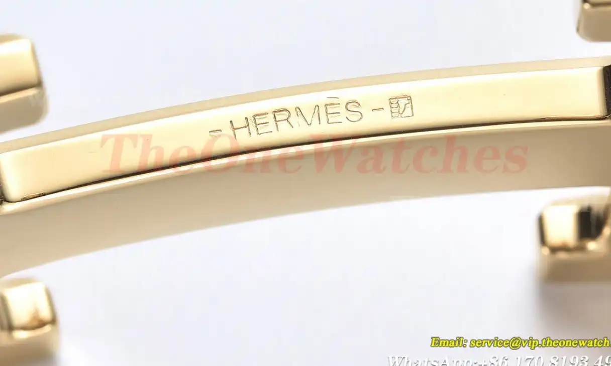 YG Hermes SS Buckle on Brown Black Leather Belt 3.8cm