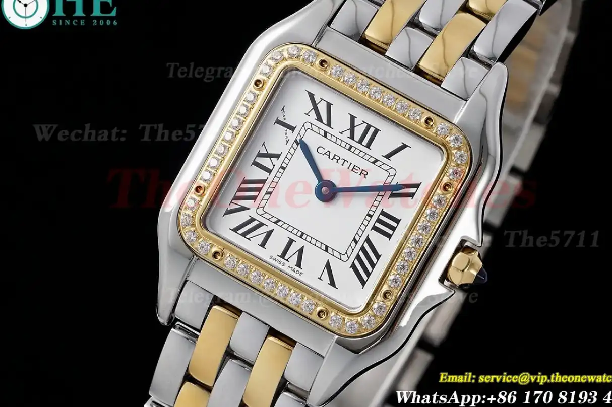 Panthere Secrete De Ladies Dia 27mm YG SS White AF Quartz